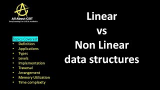 Linear vs Non linear data structures|Lec 25| Data Structures & Algorithms|
