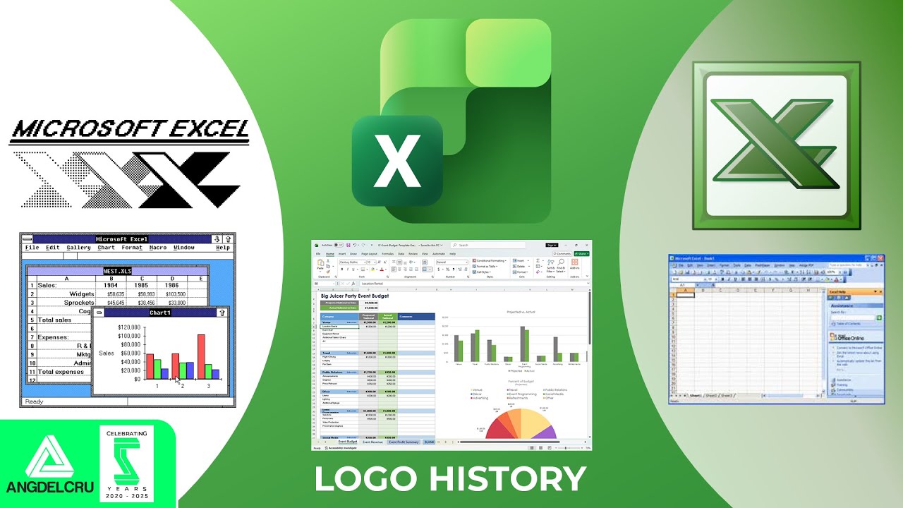 Logo History: Microsoft Excel - YouTube