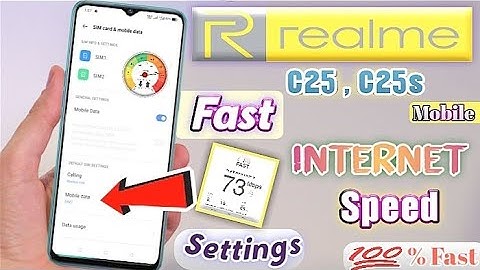 How to Realme C25 and C25s mobile fast internet speed settings | realme network permissions setting