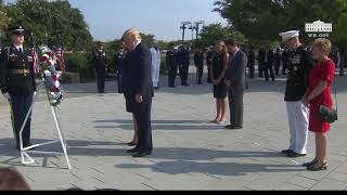 President Trump and The First Lady Participate in a September 11th Pentagon Wreath Laying Ceremony