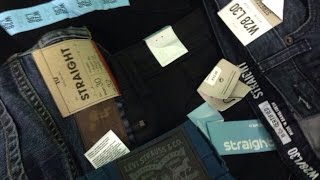 Секонд хенд мужские джинсы микс крем/ Second hand wholesale clothing