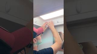 👀RV Tip! Install command hooks around the edges of the skylight in your RV shower! #rv #rvlife