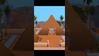 Egyptian Pyramid House in The Sims4 #sims4house #showusyourbuilds #simstagram  #sims4basegame