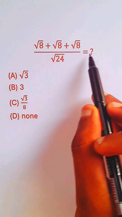 Square Root With 8 in few seconds |  #math #shorts