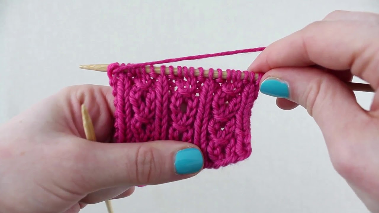 Stitch Library  - Open Twisted Rib