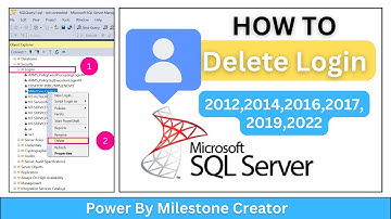 How To Delete/Drop LOGIN In SQL Server #sql #sqlserver
