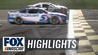 Kyle Larson wins in a PHOTO FINISH at Kansas | NASCAR on FOX