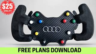 DIY Sim Racing Wheel - Audi DTM Steering Wheel Build (FREE STL Files)