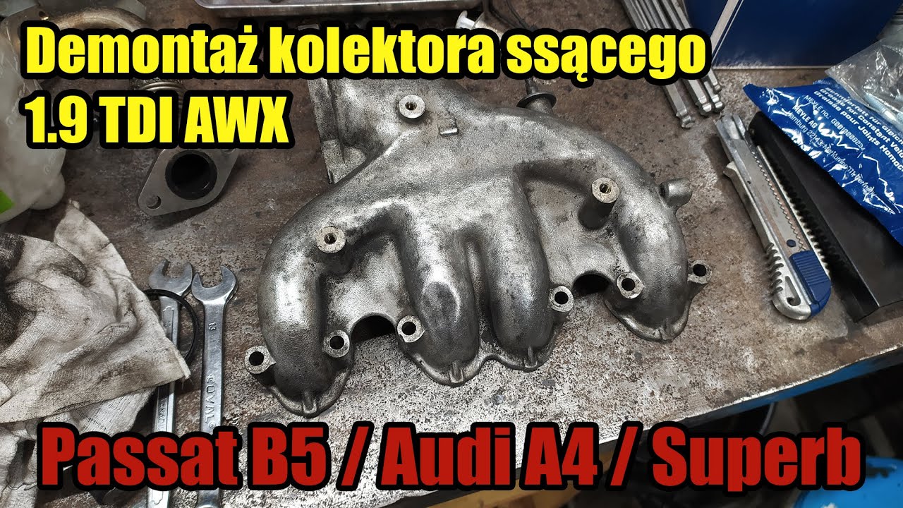 Demontaż kolektora ssącego 1.9 TDI AWX - Passat, A4, Superb