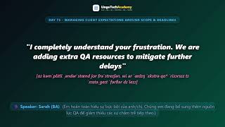 Day 75 - Managing Client Expectations Around Scope Deadlines English for Business Analysts