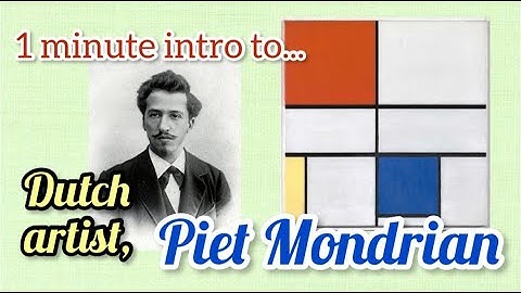 All about Piet Mondrian | 1 Minute Art Lesson Intro