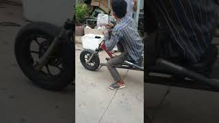 homemade invention 3 wheel motorbike