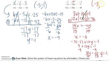 5.3 Solving Systems of Linear Equations by Elimination