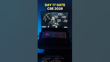 DAY 17 GATE CSE 2026 STUDY VLOG #iit #iisc #iitbombay #gatecse #gate2026 #gatecse2026 #iitjee #gate