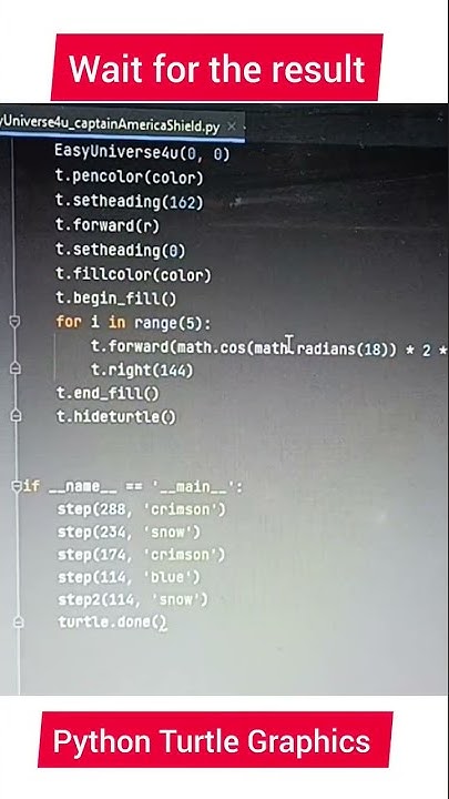 Easy python turtle graphics shorts2 - YouTube