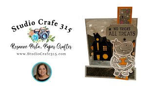Stampin&#39;UP!® September Fun Fold Pop Up Easel Card #DIY #craft #tutorial #handmade #halloween #cards