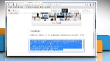 How to make a board widget on Pinterest™ :Tutorial