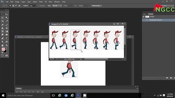 How to Create Running Boy Animation in Photoshop CS6 || NGCC Software Technologies