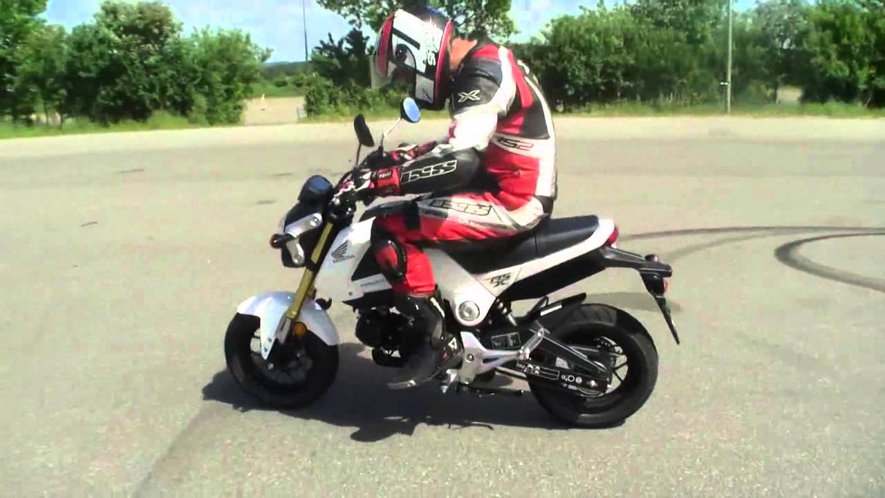 Honda MSX 125 2013 Test - Lille og sjov - YouTube