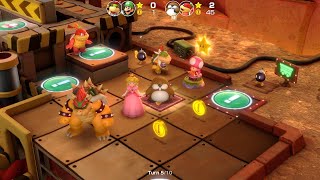 Super Mario Party Partner Party #2434 Gold Rush Mine Monty Mole & Pom Pom vs Bowser Jr & Luigi