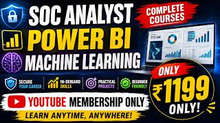 SOC Analyst,Machine Learning, Power BI Training in Malayalam for Just 1199 INR Only