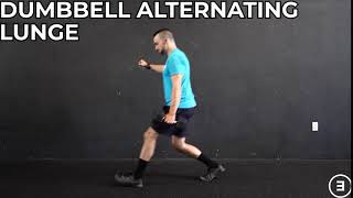 Dumbbell Alternating Lunge