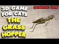 3d game for cats  catch the grasshopper isometric view  4k 60 fps stereo sound