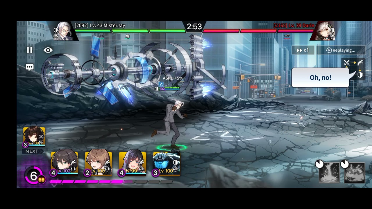 [COUNTER:SIDE] Intense match A. HILDE!