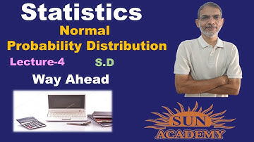 #Statistics | #Normal Probability Distribution | Finding S.D | 12th Commerce | By Sun Academy