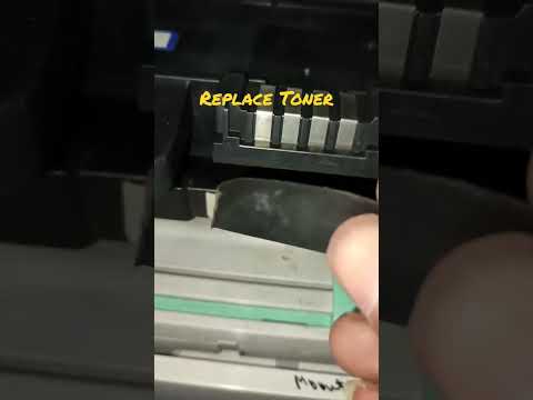 Replace Toner Stop Samsung Printer 2876nw #shorts #viral #printer
