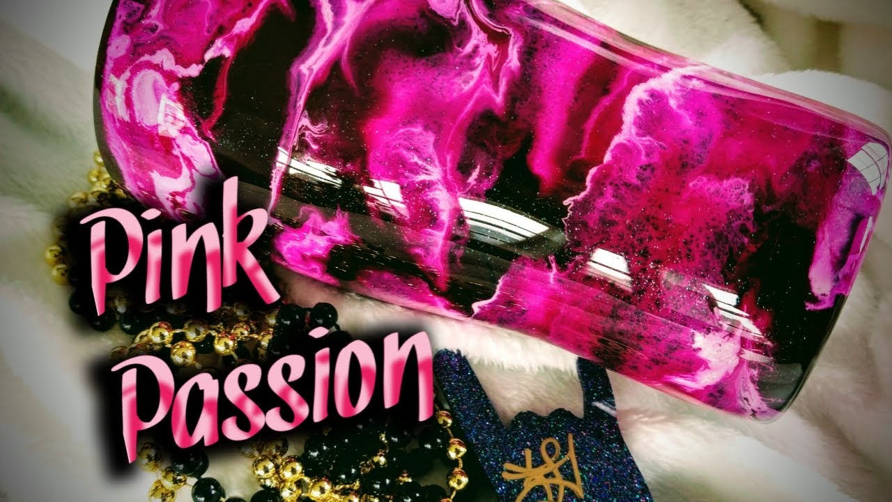 Passion Pink, Alcohol Ink Epoxy Tumbler