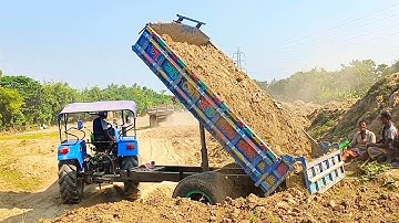Soil Loading And Unloading Sonalika DI 750 II Tractor Digital Unload Facilities OF Tractors