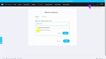 9   Managing Lists Getresponse training