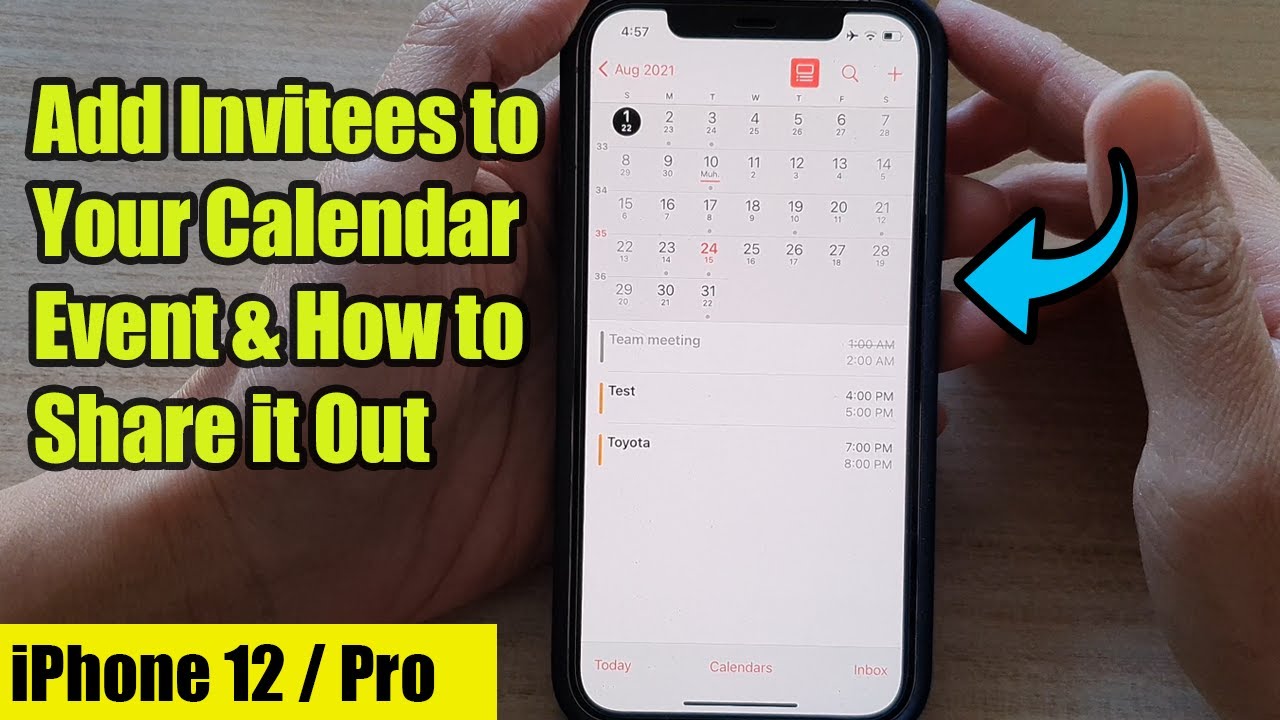iPhone 12 How to Add Invitees to Your Calendar Event & How to Share it
