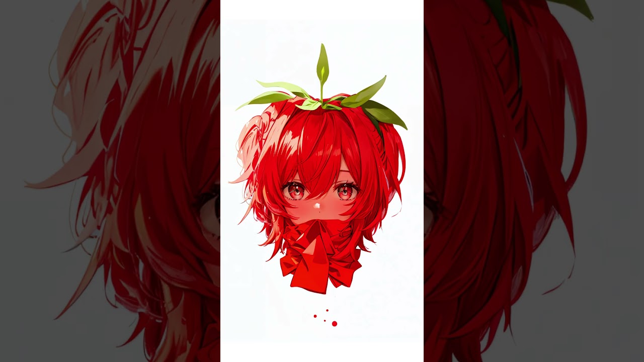 When I use AI to draw a strawberry ten times  #aifilter #anime#aiart #seaartai