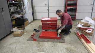 US general 5 Drawer Tool Cart. Unboxing and Assembly