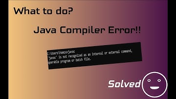 Fix!! Java Compiler Error || 
