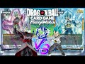 Blue fused zamasu vs yellow vegeta dragonball super fusion world gameplay