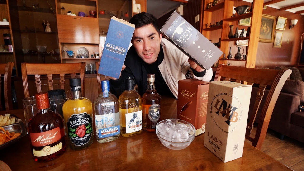 Probando PISCOS chilenos de 40º