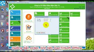 Hướng dẫn order, tính tiền DanTriSoft Offline screenshot 1