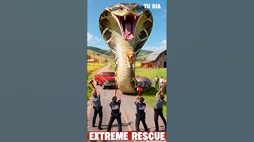 Brave Heroes Save Poor Golden Retriever From Deadly Giant Mutant Python 🐍💥#python #retriever