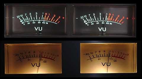 Vintage VU Meter Comparison (Foreigner - Girl on the Moon)