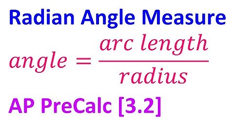 3.2C - Radian Angle Measure [AP Precalculus]