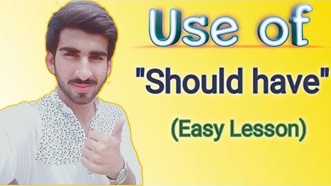 Use of Should Have in Hindi_Urdu | Learn English Grammar in Urdu | Abdul Rehman Khan