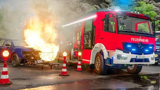Auto brennt! Einsatz für die Feuerwehr Fichthal | LS22 Feuerwehr-Einsatz #2