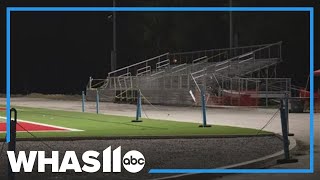 Railing collapses in student section during regional soccer game at Waggener High
