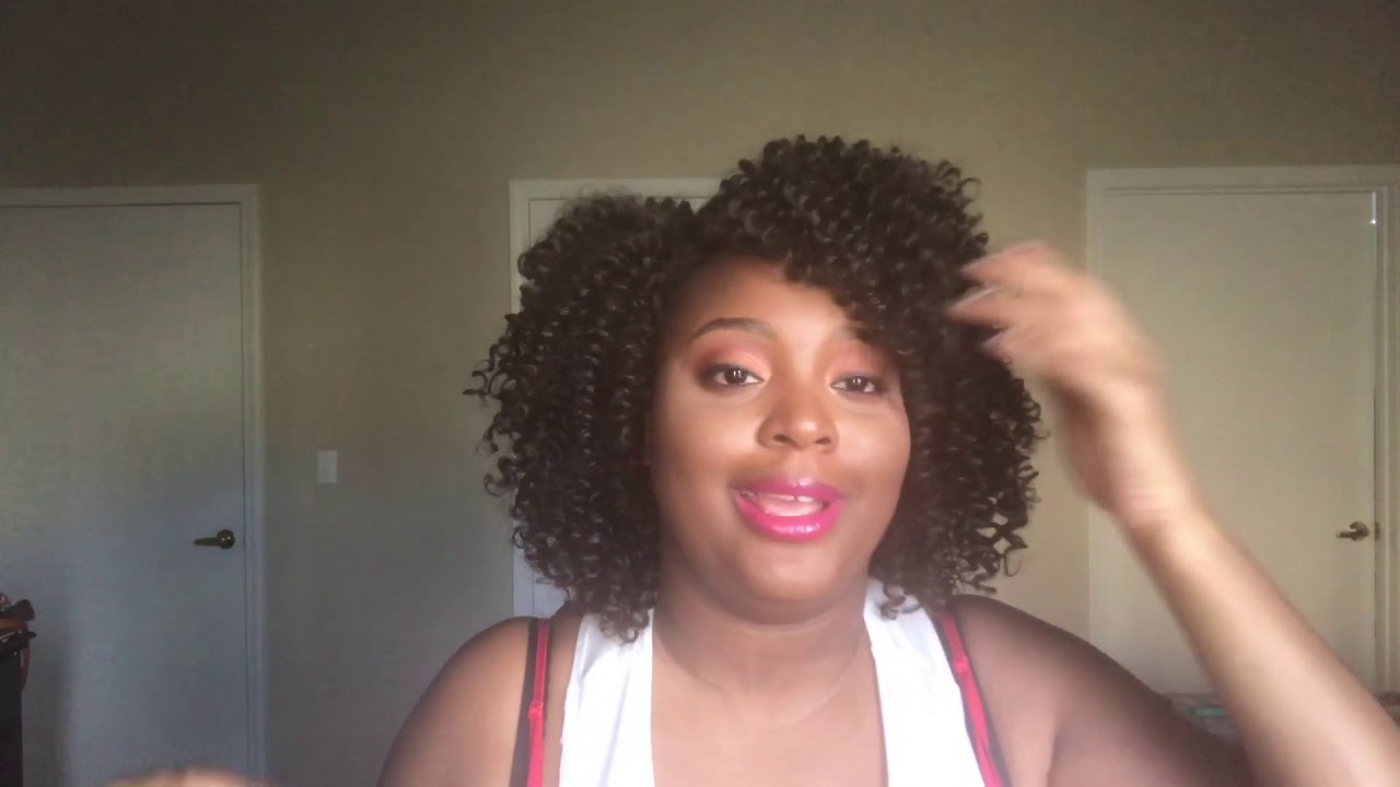 Beautiful Curly Wig!! Model Model- Darline - YouTube