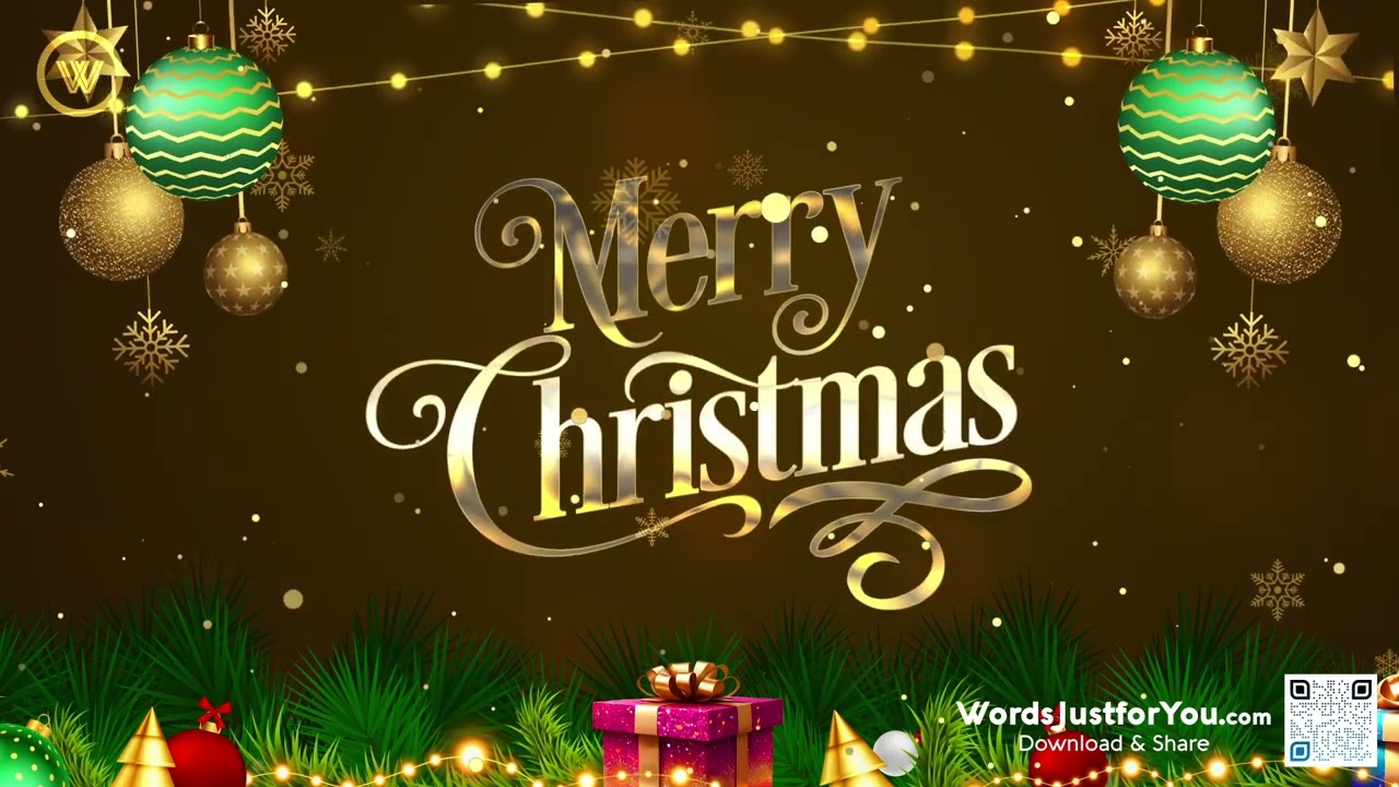 Santa Claus Merry Christmas Greetings Video GIF With Sound - Free To Share  » WordsJustforYou.com - Original Creative Animated GIFs