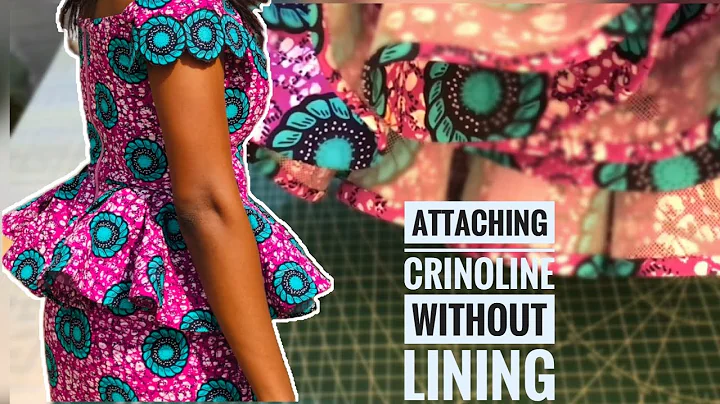How to simply add CRINOLINE to a PEPLUM/SKIRT without lining|| OLIVS