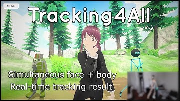 Synchronized Face and Body Tracking in Unity | Achieved With Tracking4All, Mediapipe Holistic
